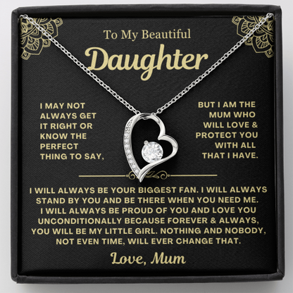 You Will Always Be My Little Girl - Necklace Gift for Daughter from Mum