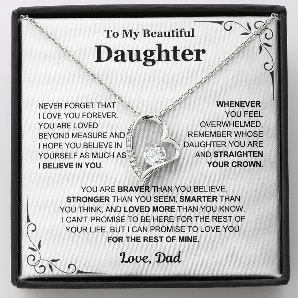 You Are Loved Beyond Measure - Necklace Gift for Daughter from Dad