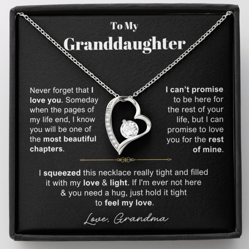 You Will Be One Of The Most Beautifuf Chapters - Necklace Gift for Granddaughter from Grandma