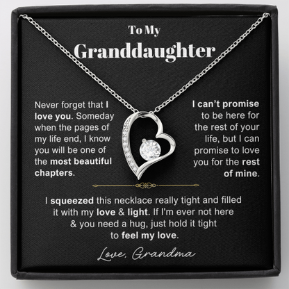 You Will Be One Of The Most Beautifuf Chapters - Necklace Gift for Granddaughter from Grandma