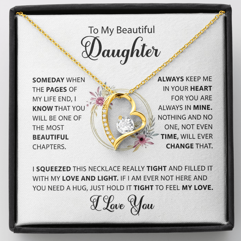 You Are Always In My Heart - Necklace Gift for Daughter from Dad