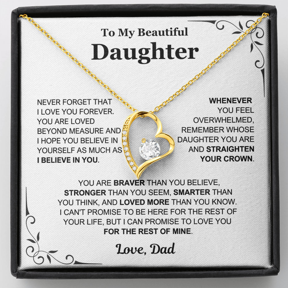 You Are Loved Beyond Measure - Necklace Gift for Daughter from Dad