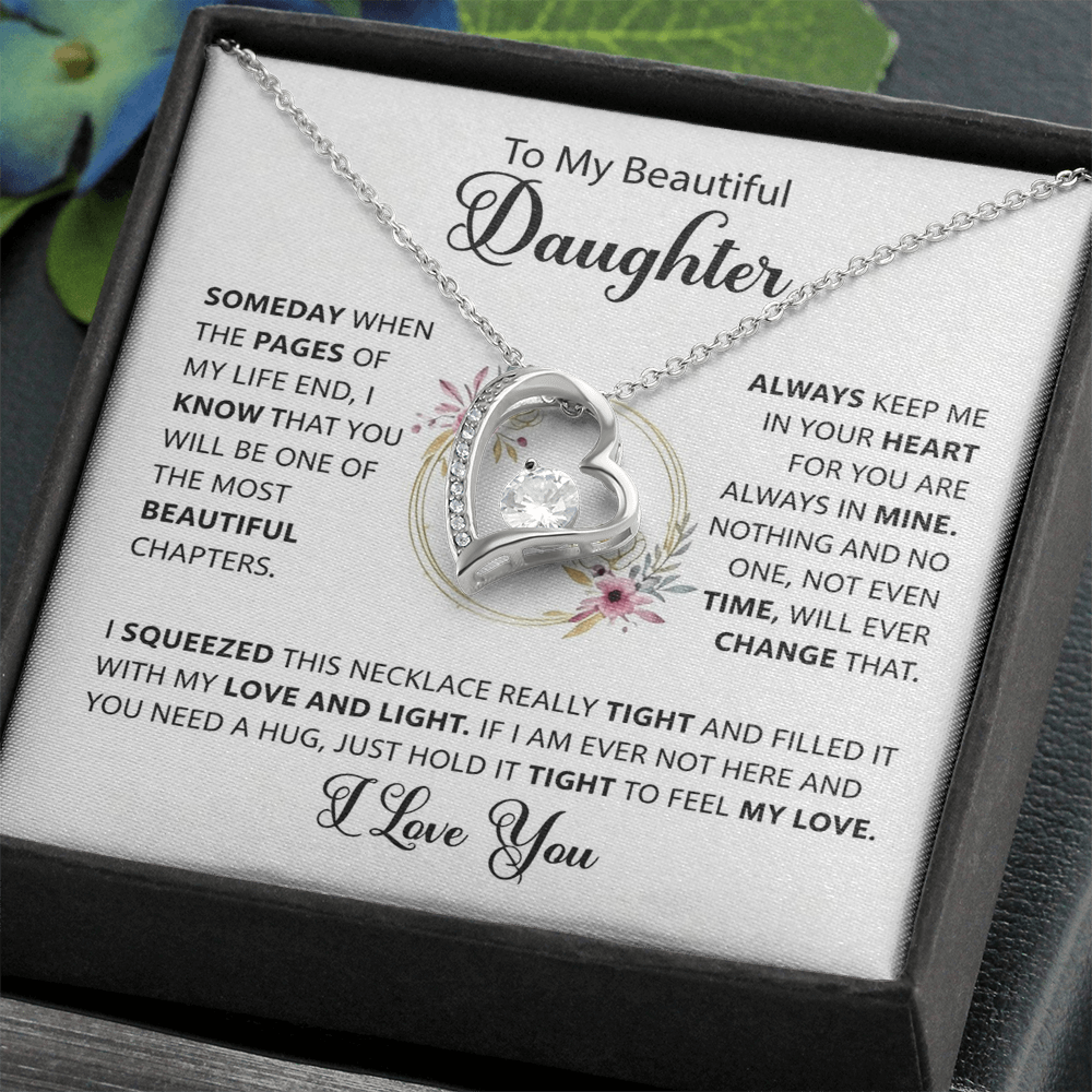 You Are Always In My Heart - Necklace Gift for Daughter from Dad