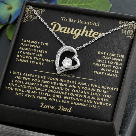 You Will Always Be My Little Girl - Necklace Gift for Daughter from Dad