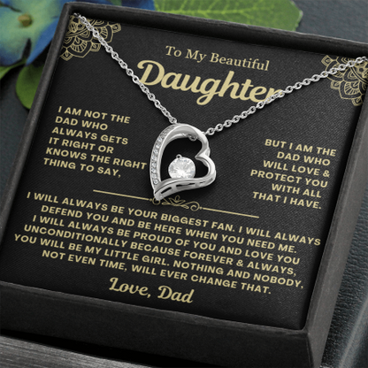 You Will Always Be My Little Girl - Necklace Gift for Daughter from Dad