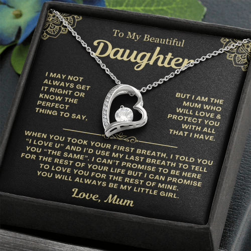 You Will Always Be My Little Girl - Necklace Gift for Daughter from Mum