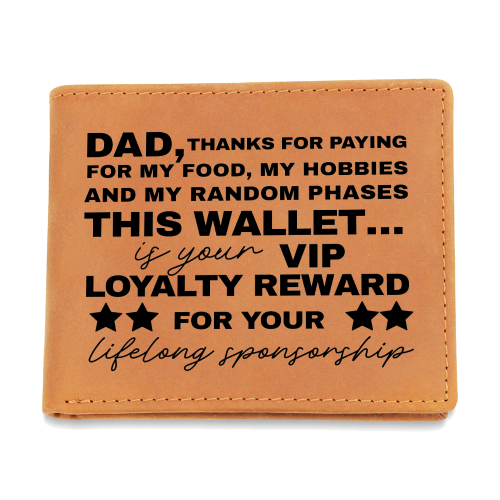 VIP Loyalty Reward - Father's Day Genuine Leather Wallet Gift for Dad
