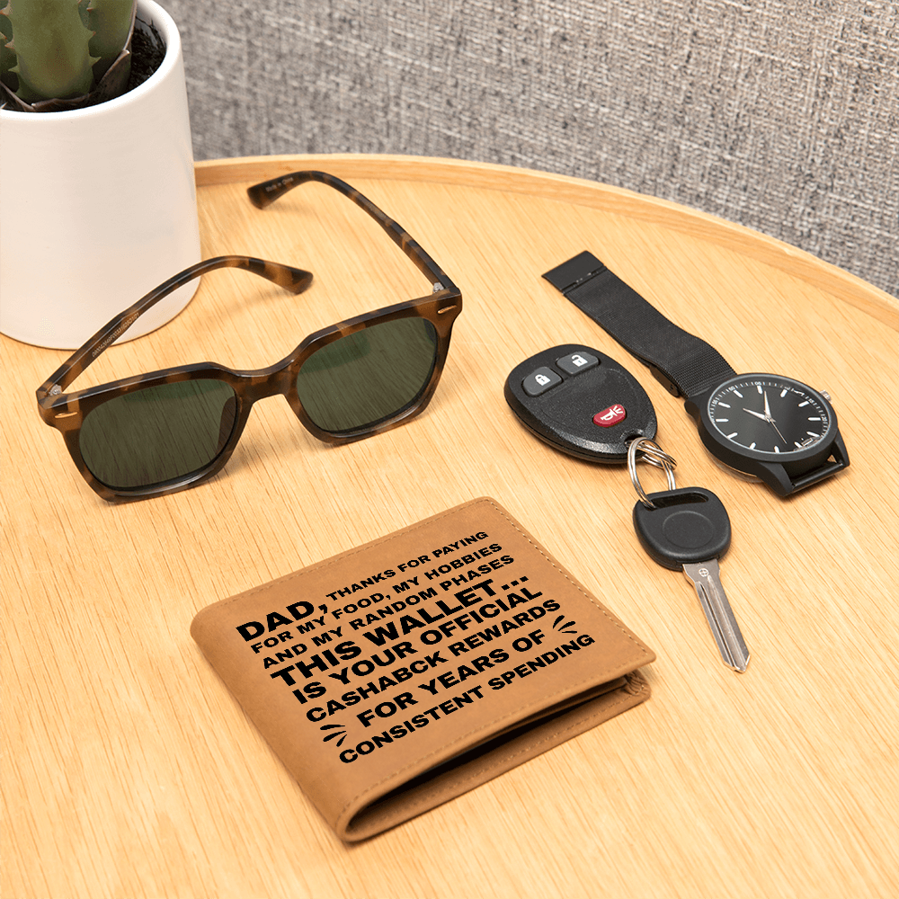 Your Cashback Rewards - Father's Day Wallet Gift for Dad