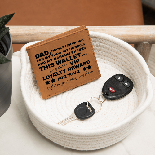VIP Loyalty Reward - Father's Day Genuine Leather Wallet Gift for Dad