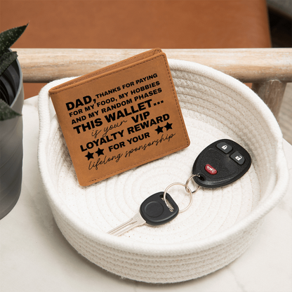 VIP Loyalty Reward - Father's Day Genuine Leather Wallet Gift for Dad