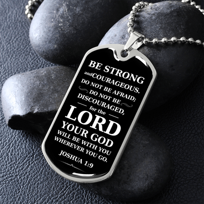 Dog Tag Necklace for Christian Baptism Confirmation and 1st Communion Gift