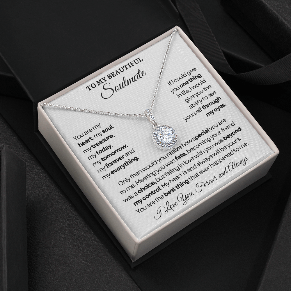 To My Soulmate Necklace - Eternal Love Necklace - You Are The Best Thing