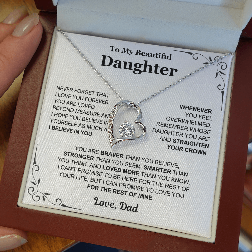 You Are Loved Beyond Measure - Necklace Gift for Daughter from Dad